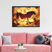 Lascaux Horse Canvas Afdruk (Insitu (Woonkamer))