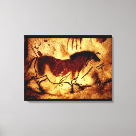 Lascaux Horse Canvas Afdruk