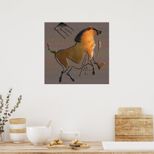 Lascaux Horse Poster (Keuken)