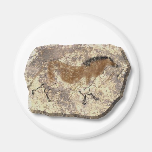 Lascaux Horse stone Magneet (Voorkant)