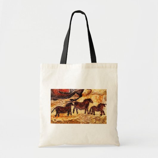 Lascaux Paarden Grotschildering Tote Bag (Voorkant)