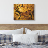Lascaux Prehistorische Cave Painting of Elk Canvas (Insitu (Slaapkamer))