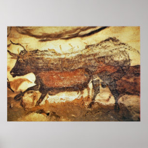 Lascaux prehistorische grot poster