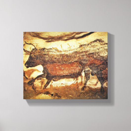 Lascaux prehistorische grotschildering canvas afdruk (Voorkant)
