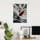 L'ASCENSION AQUATIQUE (De Aquatische Ascensie) Poster (Thuiskantoor)