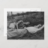 Lascieus jong mannelijk koppel dat homoseksuele in briefkaart (Voorkant / Achterkant)