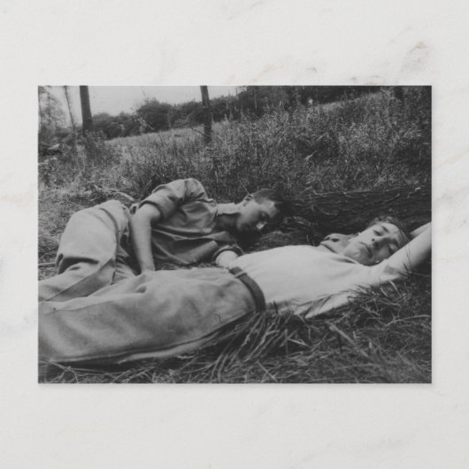 Lascieus jong mannelijk koppel dat homoseksuele in briefkaart (Voorkant)