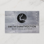 lasconstructie-Logo | metalen platen klinknagels Visitekaartje (Voorkant)