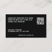 Lasdiensten Custom QR Visitekaartje (Achterkant)