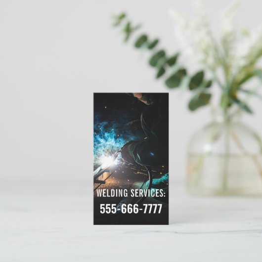 lasdiensten qr code visitekaartje (Staand voorkant)