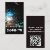 lasdiensten qr code visitekaartje (Voorkant / Achterkant)