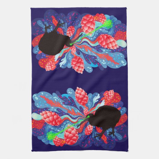 Lase kiwi hop explosie theedoek (Verticaal)