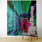 Laser backlit DJ Set / Gig Wandkleed (In situ)