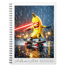 Laser Banaan Skateboard Rebel Notitieboek