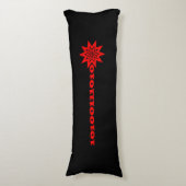 Laser Beam Data Burst Body Pillow Lichaamskussen (Voorkant Verticaal)