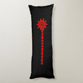 Laser Beam Data Burst Body Pillow Lichaamskussen (Achterkant (Verticaal))
