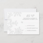 Laser-besnoeiing Huwelijk RSVP van de Winter van (Voorkant)