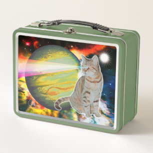 Laser-Cat Mossbody Metalen Lunchbox