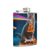 Laser Cat Pizza Party Heupfles (Rechts)