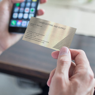 Laser Cutting and Supply Company Brass Visitekaartje