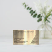 Laser Cutting and Supply Company Brass Visitekaartje (Staand voorkant)