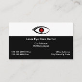 Laser Eye Doctor Vision Care Afspraak Visitekaartje (Voorkant)