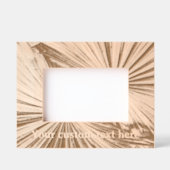 Laser geëtst afbeeldingen lijst met palmblad ontwe gegraveerde lijstjes (Voorkant)