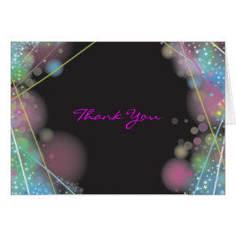 LASER GLOW Bar Bat Mitswa Gevouwen Dank u kaart