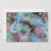 LASER GLOW in de DARK Bar Bat Mitzvah Uitnodiging (Achterkant)