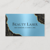 Laser Haarverwijdering Huid Kliniek Blauw Zwart Ma Visitekaartje (Voorkant)