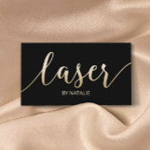 Laser Hair Removal Estheticcus Gold Typografie Visitekaartje