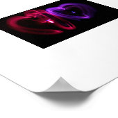 Laser Hearts Canvas Poster (Hoek)