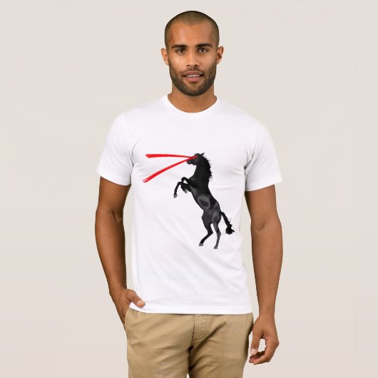 Laser Horse Red Avenger T-shirt (Voorkant volledig)