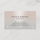 Laser & Huid Schoonheidssalon Esthetisch Zilver Visitekaartje (Achterkant)