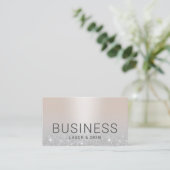 Laser & Huid Schoonheidssalon Esthetisch Zilver Visitekaartje (Staand voorkant)