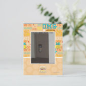 Laser Kat Briefkaart (Staand voorkant)