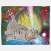 Laser-Kat Mossbody Fleece Deken (Voorkant (Horizontaal))