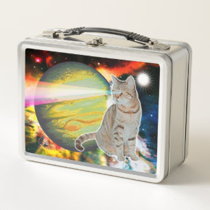 Laser-Kat Mossbody Metal Lunchbox