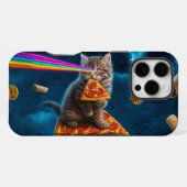 Laser Kat Pizza Feest                              iPhone Hoesje (Achterkant horizontaal)