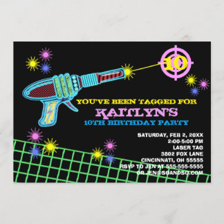 Laser Label Aangepast verjaardagsfeest Kaart