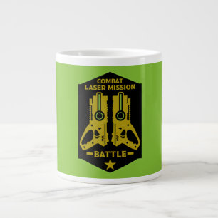Laser Label bestrijdt Mission Kinder T-Shirt Grote Koffiekop