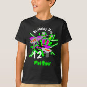 Laser label Birthday Boy shirt (Voorkant)