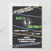 Laser Label Birthday Invitation Aankondiging (Voorkant)