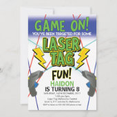 Laser Label Birthday Invitation Kaart (Voorkant)