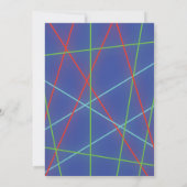 Laser Label Birthday Invitation Kaart (Achterkant)