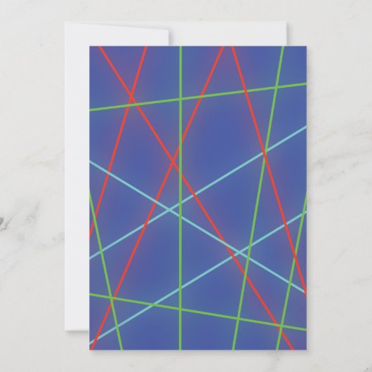 Laser Label Birthday Invitation Kaart (Achterkant)