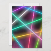 Laser Label Birthday Invitation | Label met lasers Kaart (Achterkant)