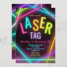 Laser Label Birthday Invitation | Label met lasers