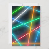 Laser Label Birthday Invitation | Laserpartij Labe Kaart (Achterkant)