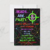 Laser Label Birthday Invite Kaart (Voorkant)